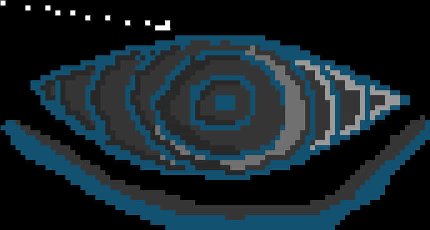 Rinnegan-oog Pixelskuns Muurpapier