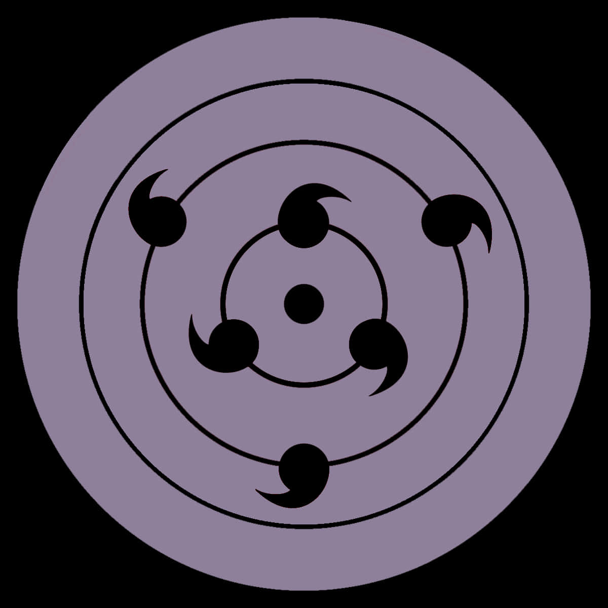 Rinnegan-simbool-kunswerk Muurpapier