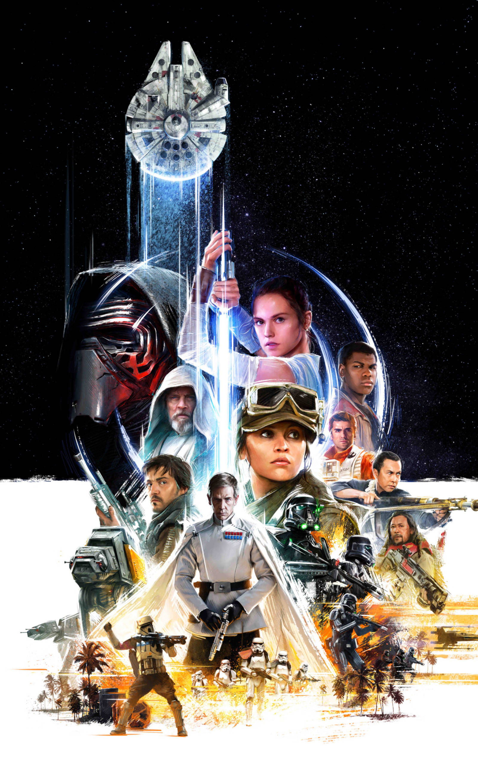 Rise of the Skywalker Star Wars Tablets Muurpapier