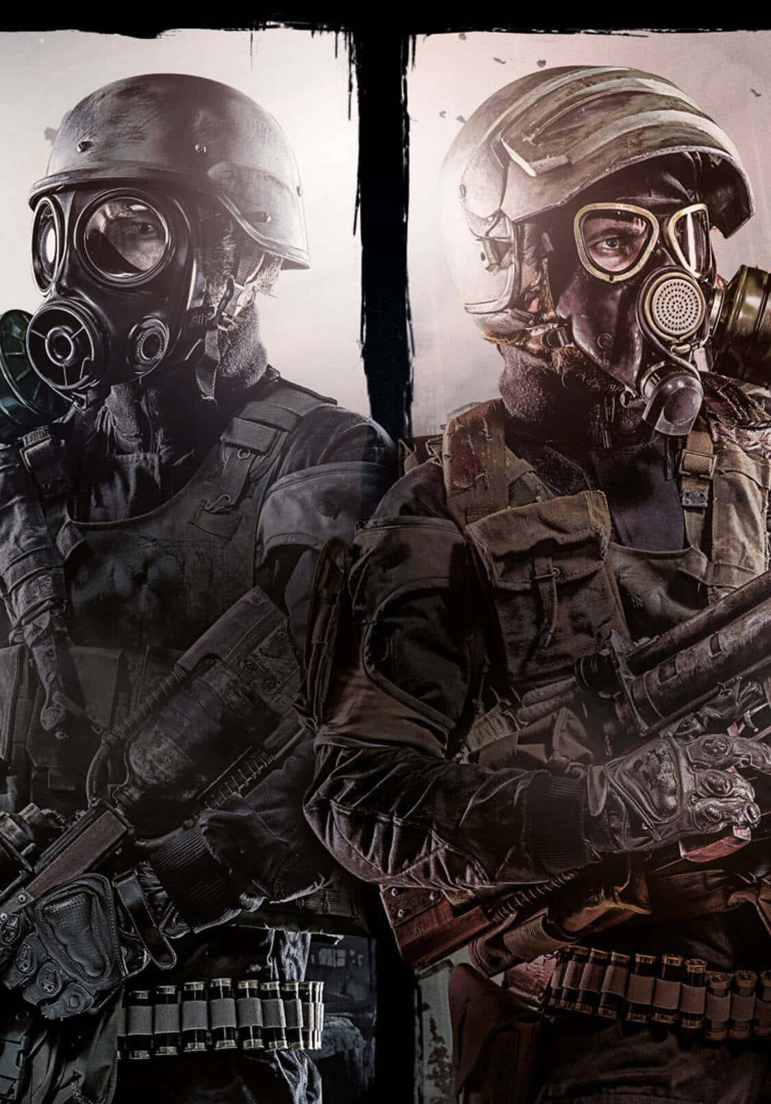 Rival Soldiers iPhone X Metro Last Light Agtergrond Muurpapier