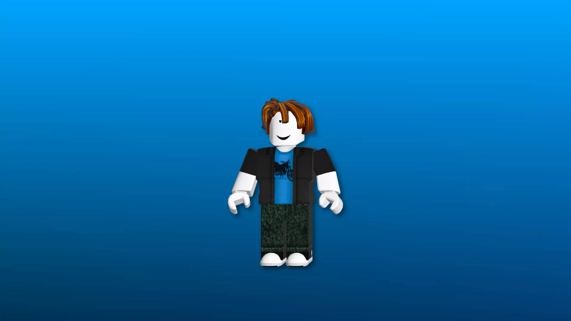 Roblox Avatar Blou Muurpapier