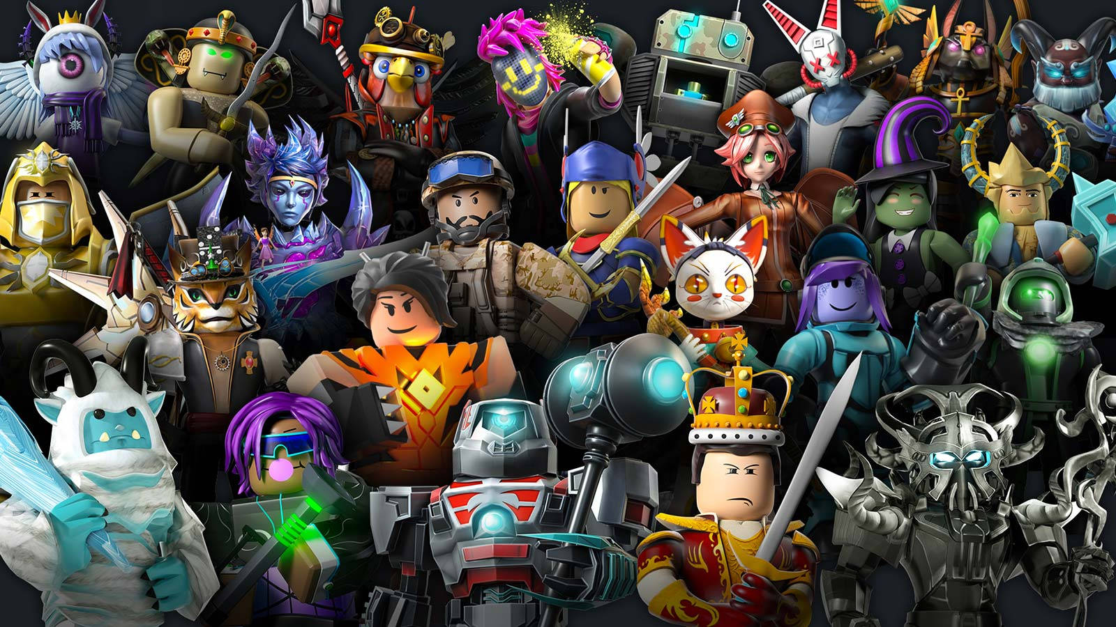 Roblox Avatar Groep Muurpapier