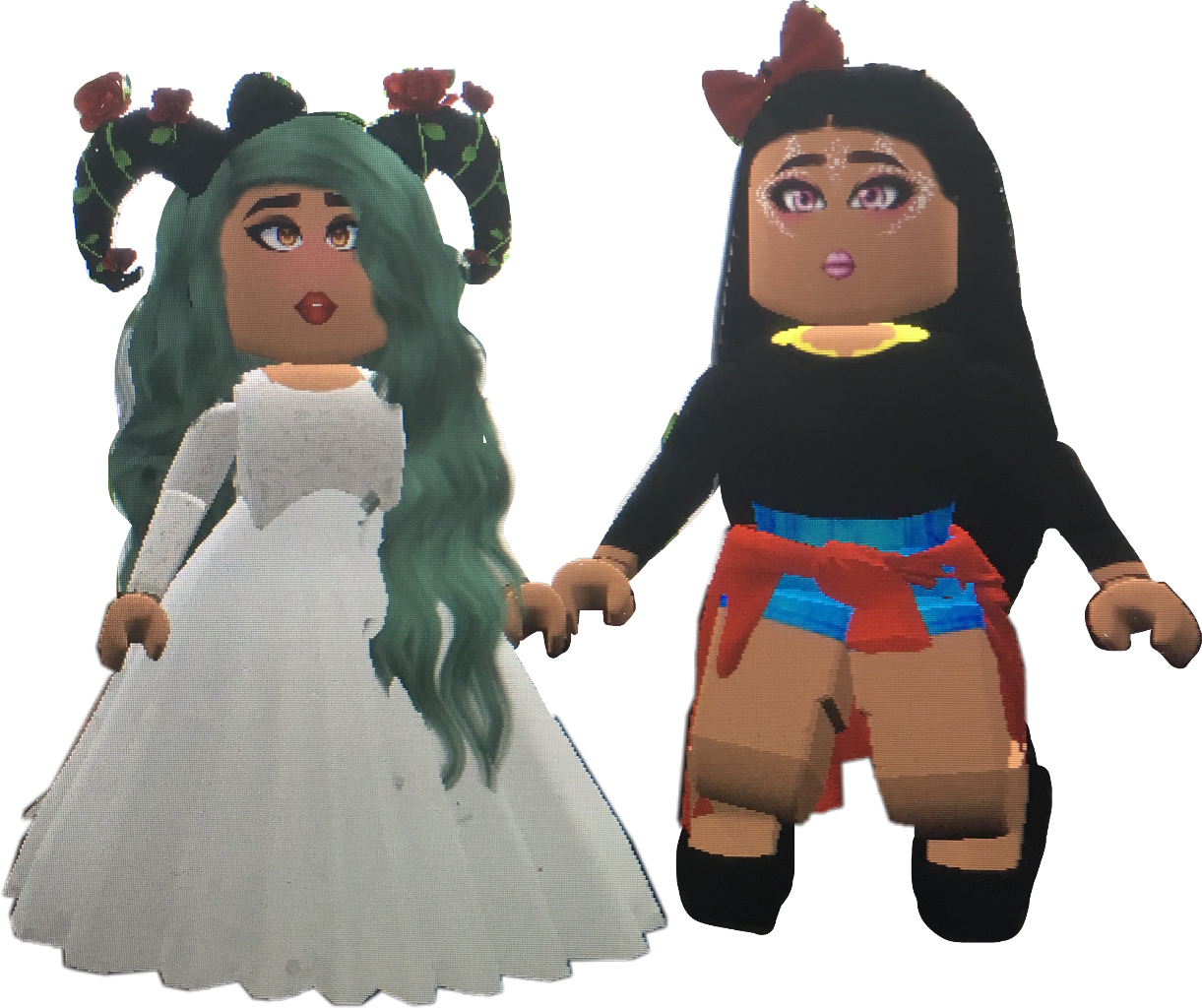 Roblox Avatars in kostuums Muurpapier