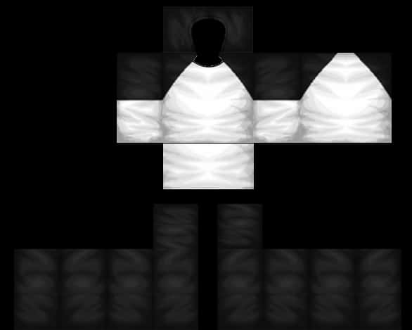 Roblox Hempsjabloon Swart en Wit Muurpapier