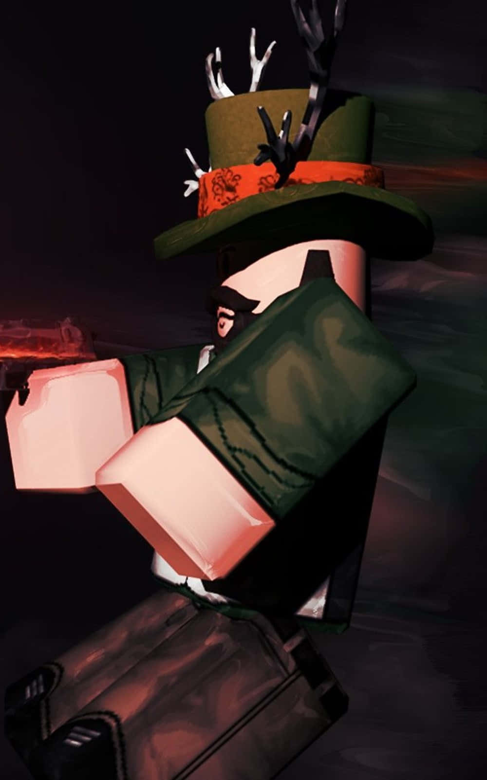 Roblox iPhone Mafia Karakter Koel Muurpapier