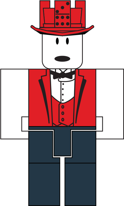 Roblox Karakter in Formele Drag Muurpapier