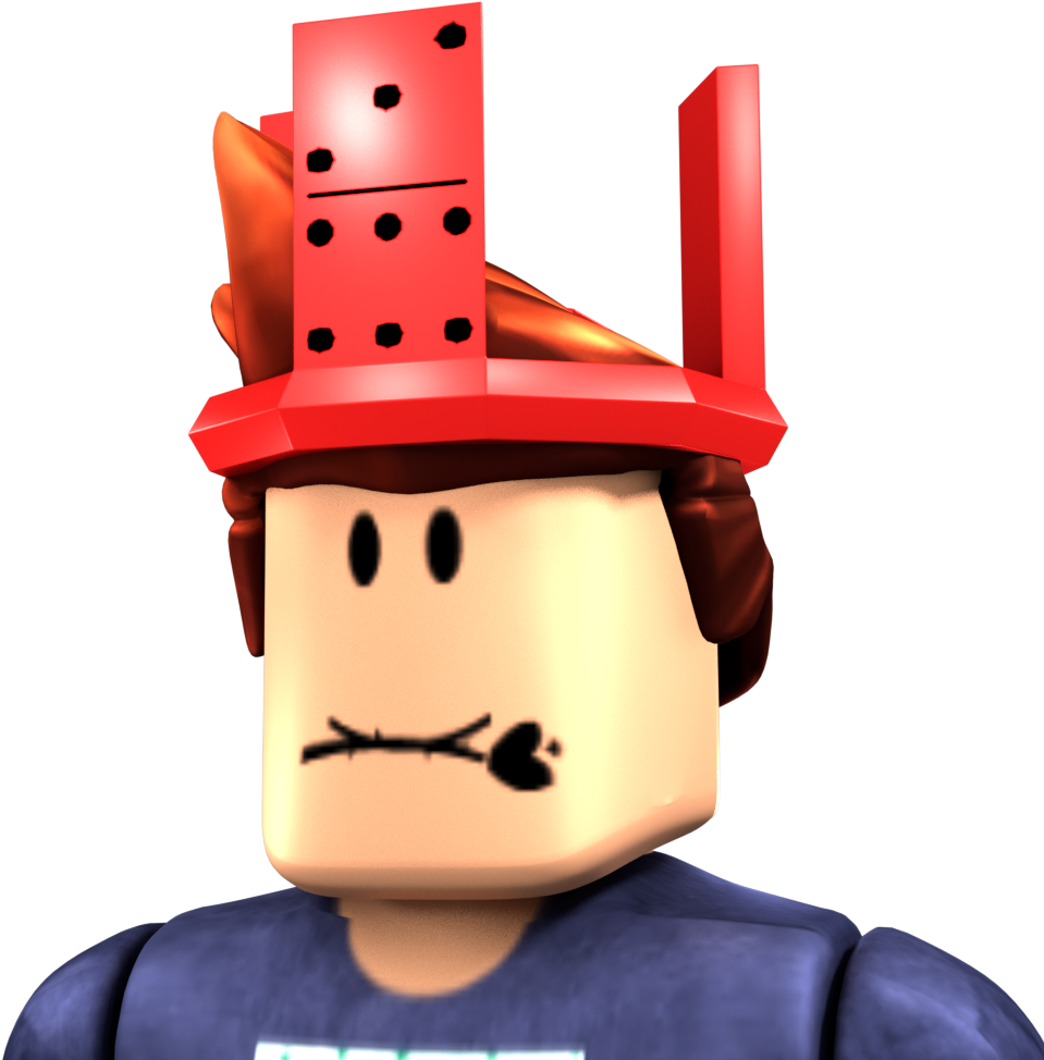 Roblox Karakter Rooi Hoed Muurpapier