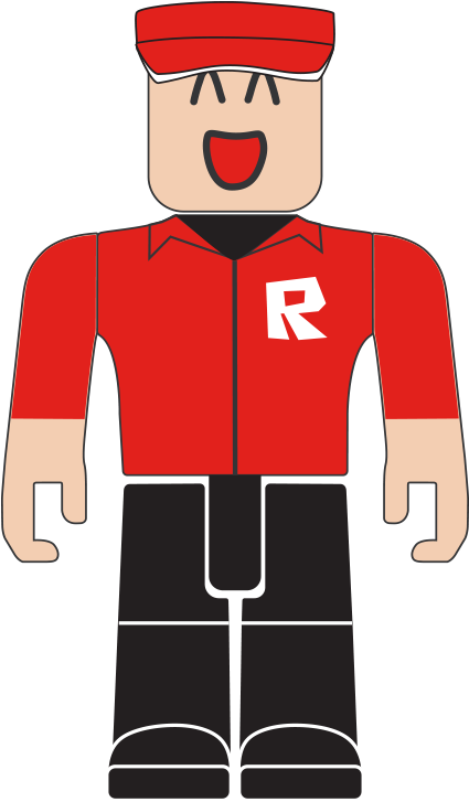 Roblox Karakter Rooi T-hemp R Logo Muurpapier