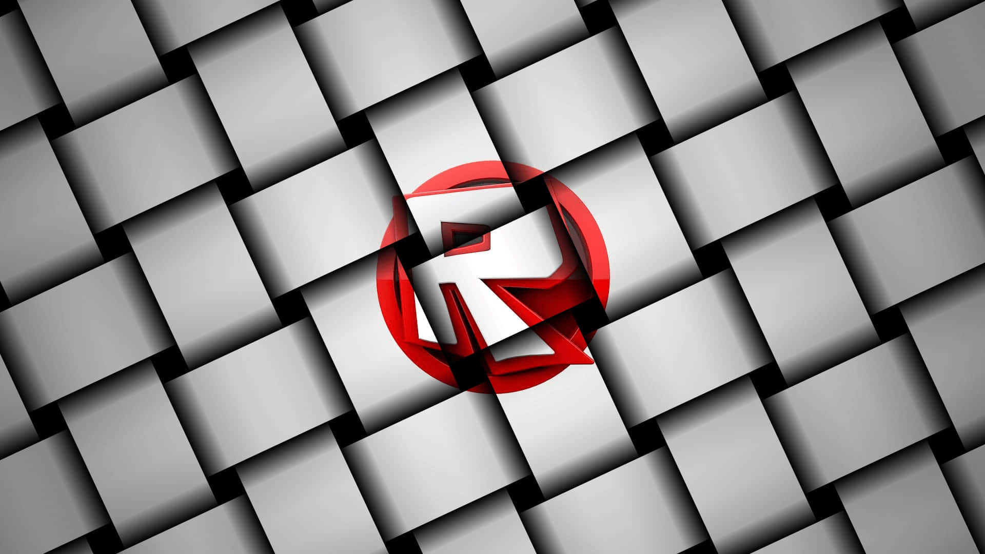 Roblox-logo Gedruk Op Reghoekige Blokke Muurpapier