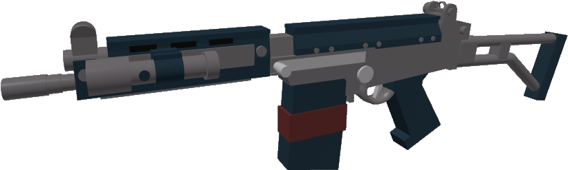 Roblox-styling virtuele geweermodel Muurpapier