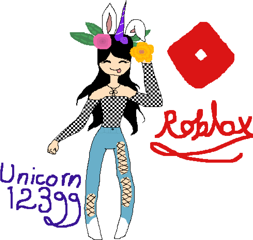 Roblox Unicorn Avatar-kuns Muurpapier