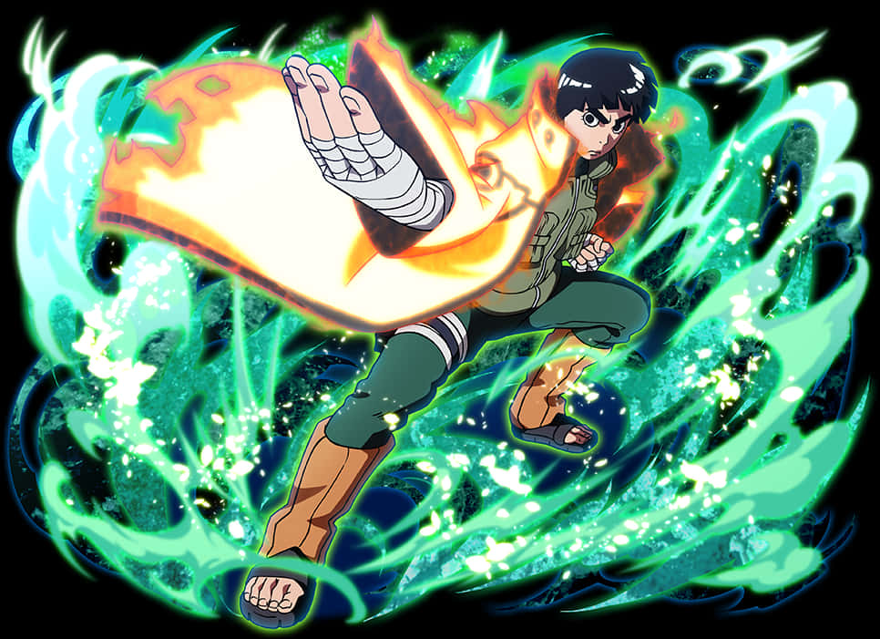 Rock Lee Dinamiese Inskrywing Muurpapier