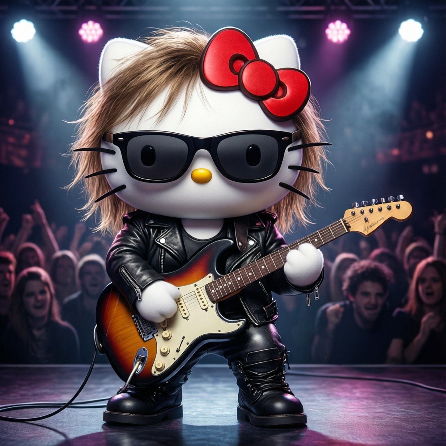 Rock-ster Hallo Kitty Muurpapier