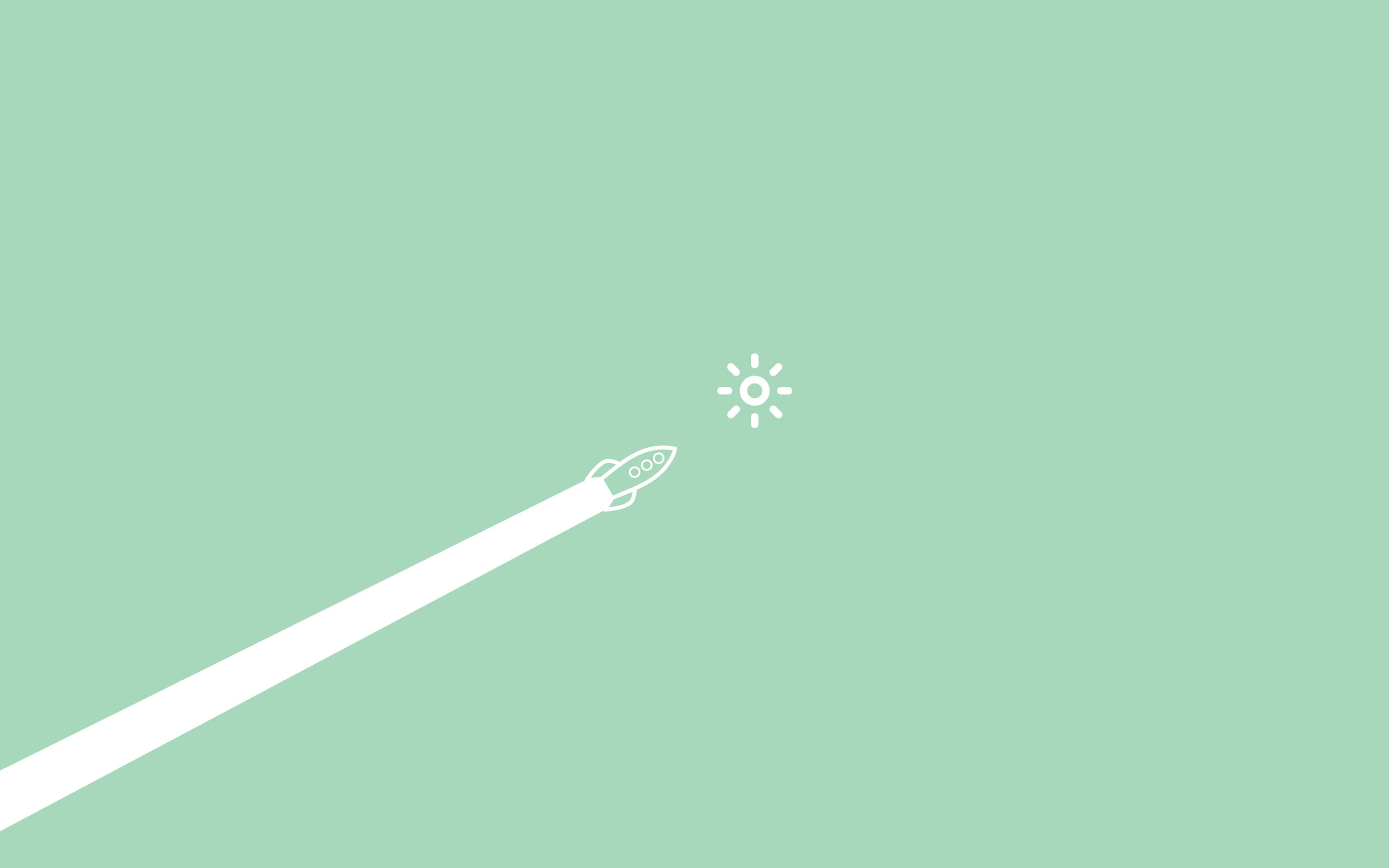Rocket En Son Minimalistiese Estetiese Skootrekenaar Muurpapier