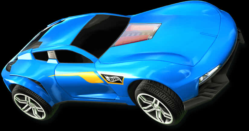 Rocket League Blou Motor Render Muurpapier
