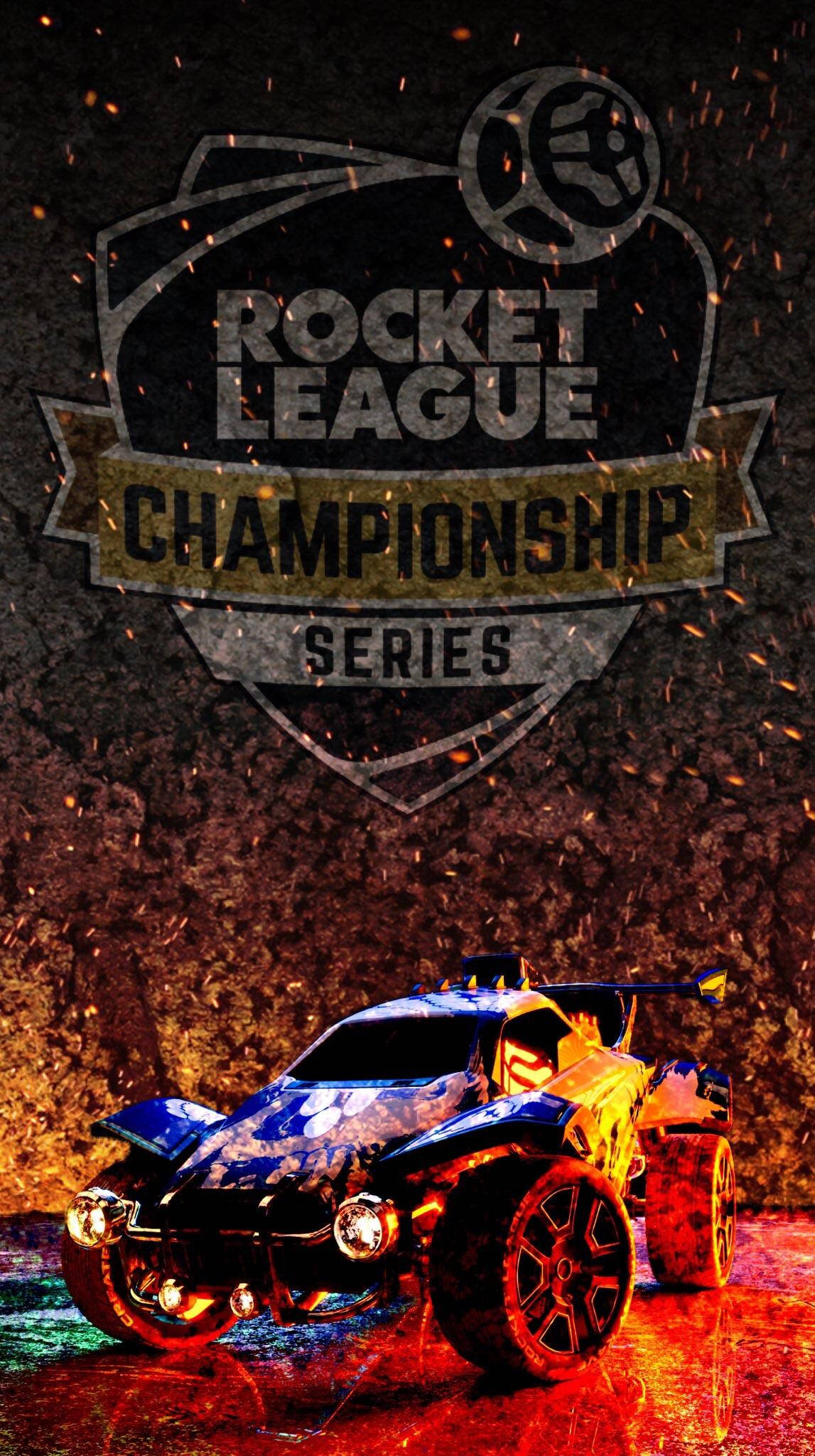 Rocket League Telefoon Vlamende Motor Muurpapier