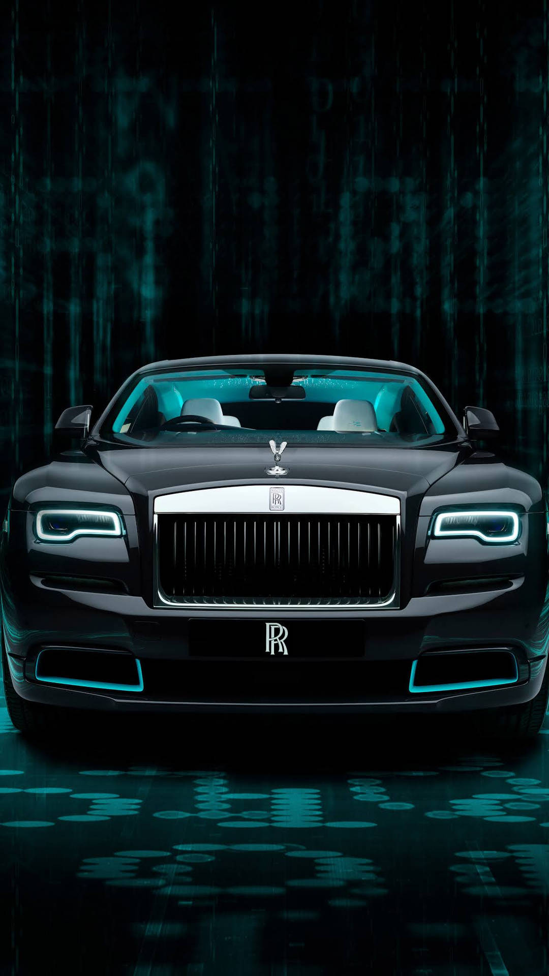 Rolls-Royce 4K Wraith Toekomsgerigte Estetika — Motor GIF Muurpapier