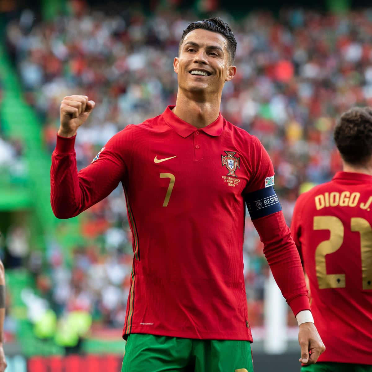 Ronaldo in die Kollig Muurpapier