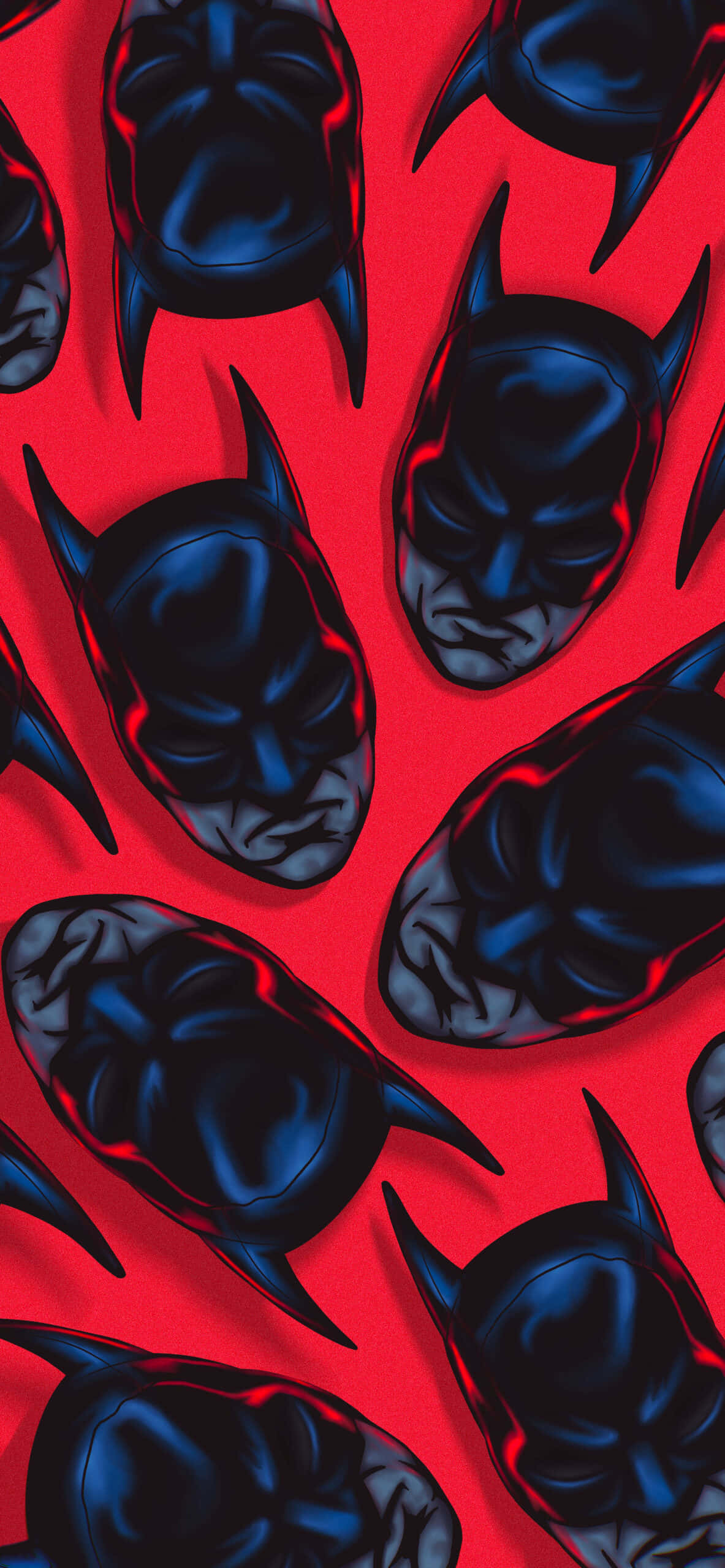 Rooi Batman-logo - Wys jou liefde vir die Beskermer van Gotham Muurpapier