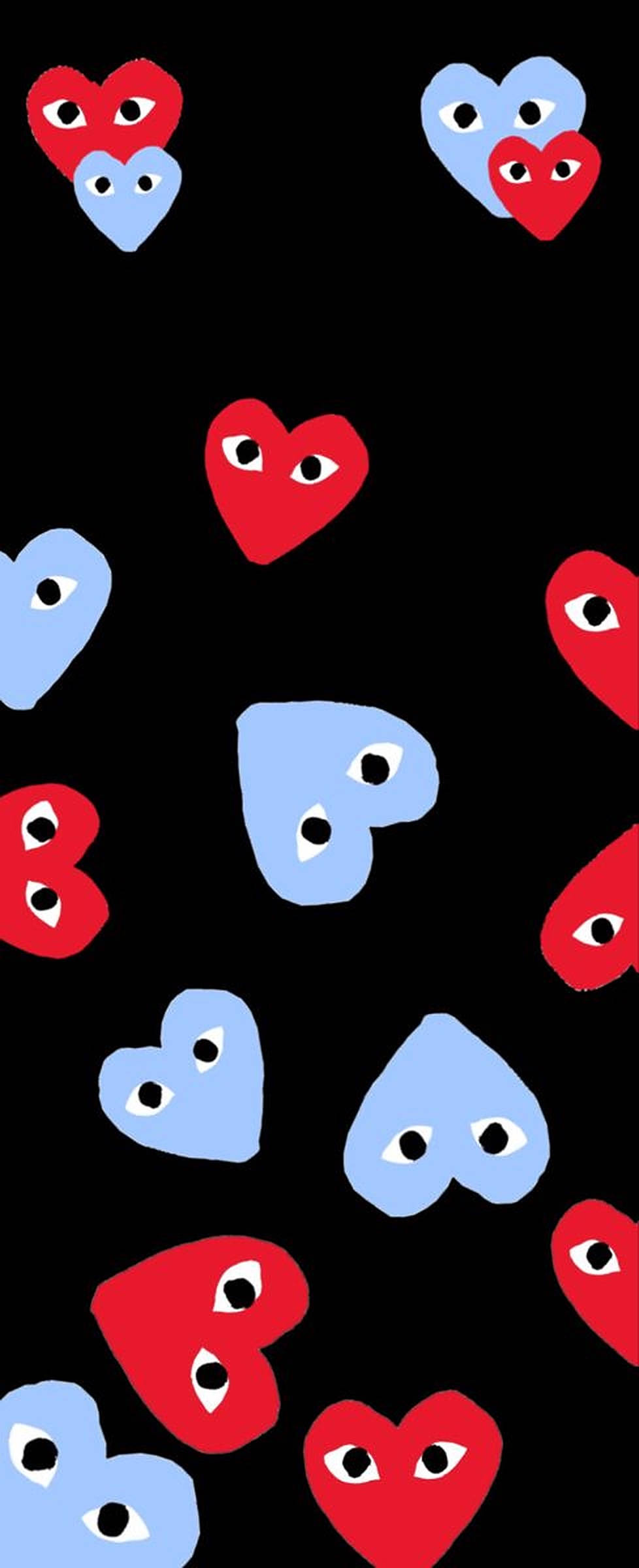 Rooi En Blou CDG Muurpapier