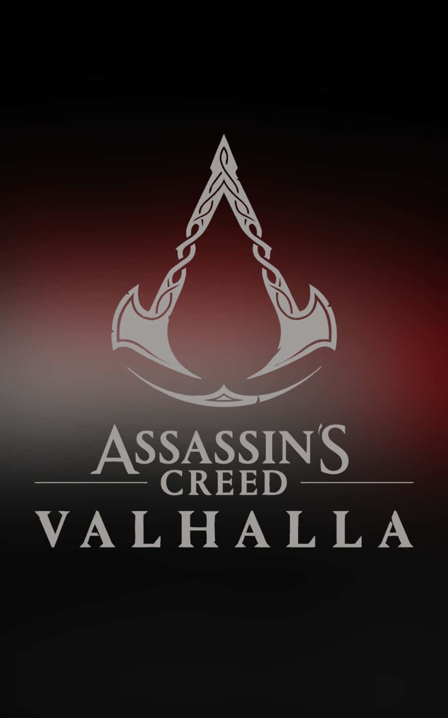 Rooi en Swart 1440p Assassin's Creed Valhalla Agtergrond Muurpapier