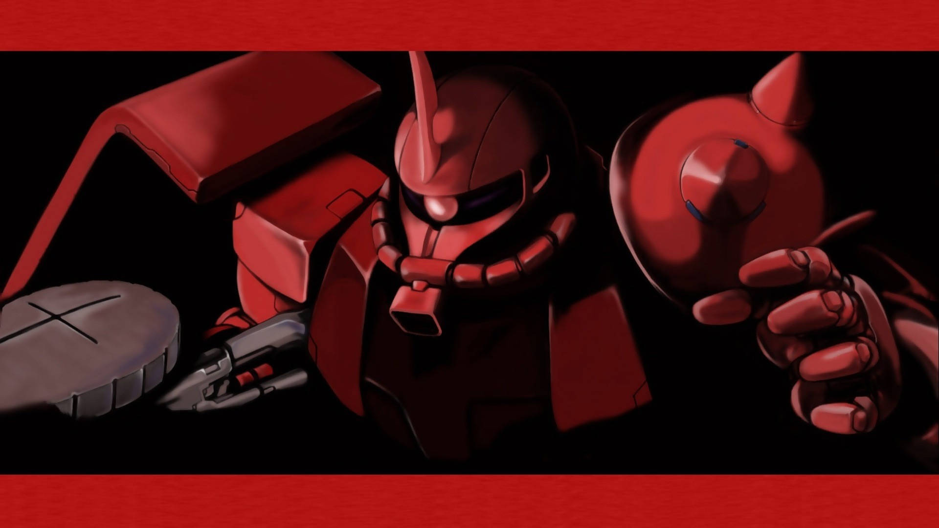 Rooi Estetika van Mobile Suit Gundam Muurpapier