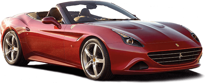 Rooi Ferrari Omskepbare Sportmotor Muurpapier