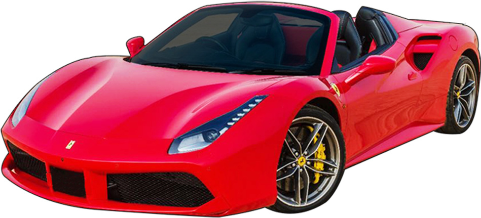 Rooi Ferrari Omskepbare Sportmotor Muurpapier