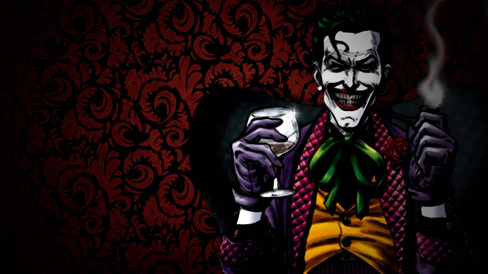 Rooi Joker Drink Wyn Agtergrond
