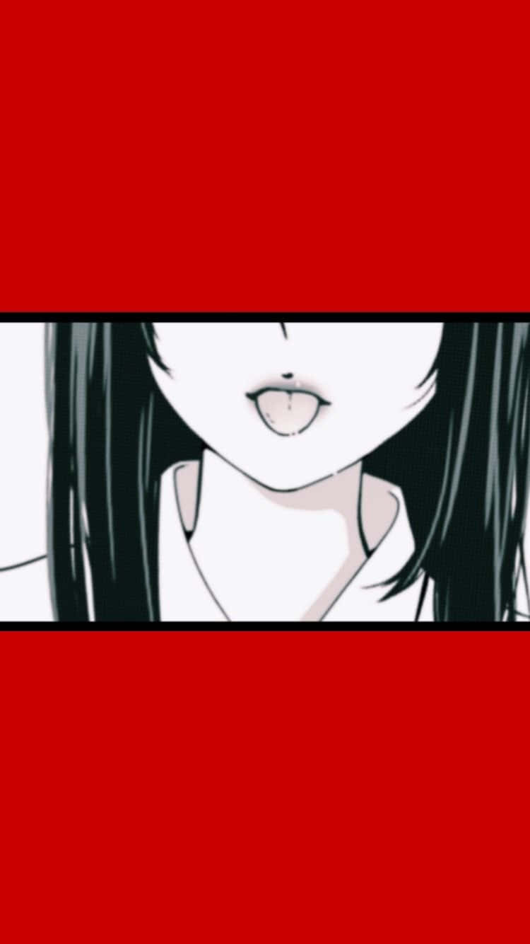 Rooi Kakegurui Anime Estetika Muurpapier