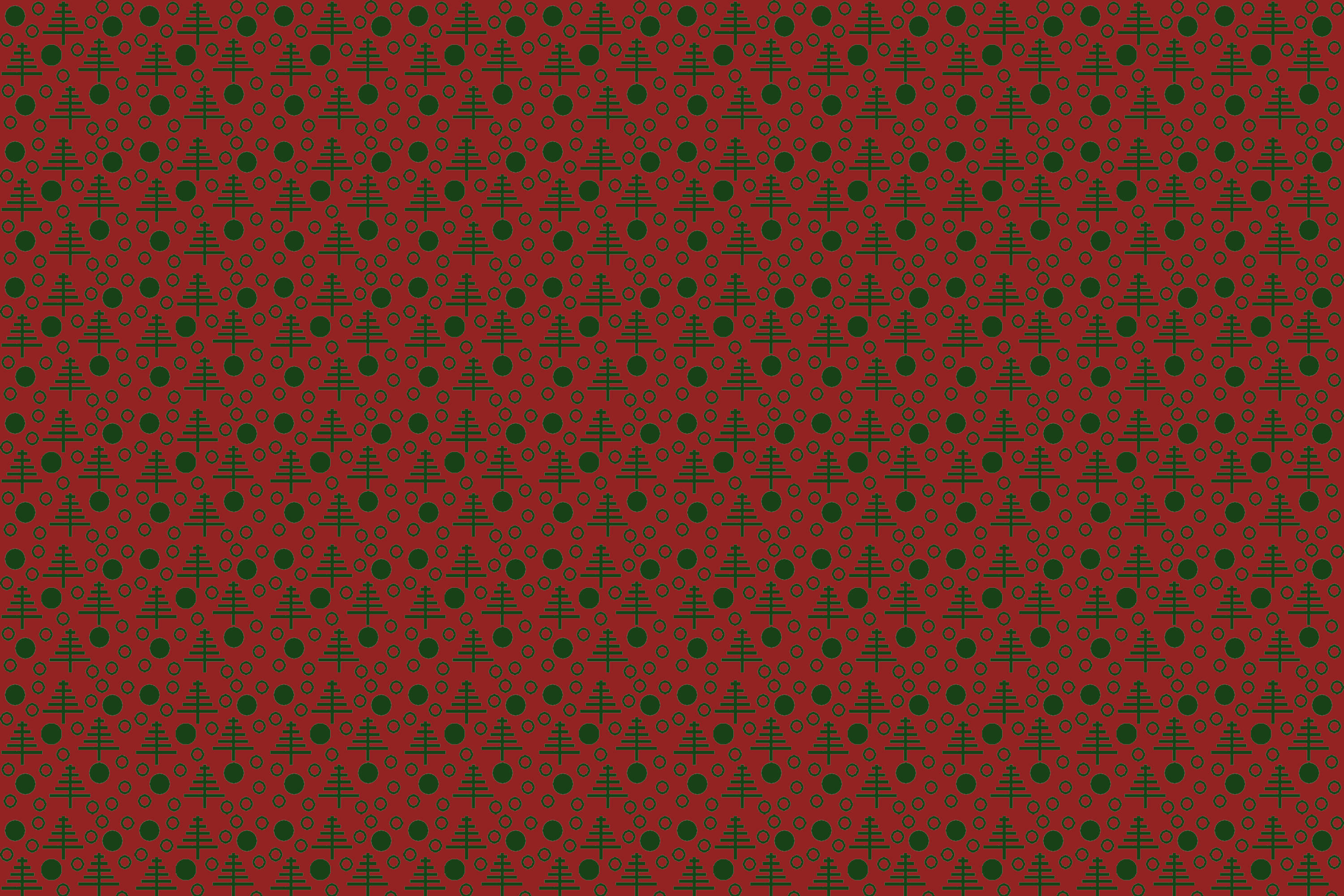 Rooi Kersfeespatroon Muurpapier