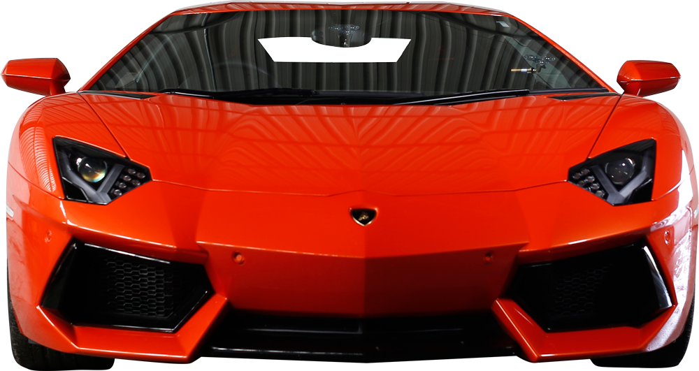 Rooi Lamborghini Aventador Vooraansig Muurpapier
