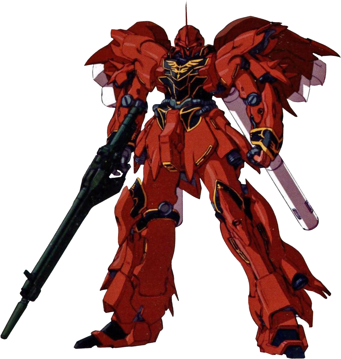 Rooi_ Mobiele_ Pak_ Gundam Muurpapier
