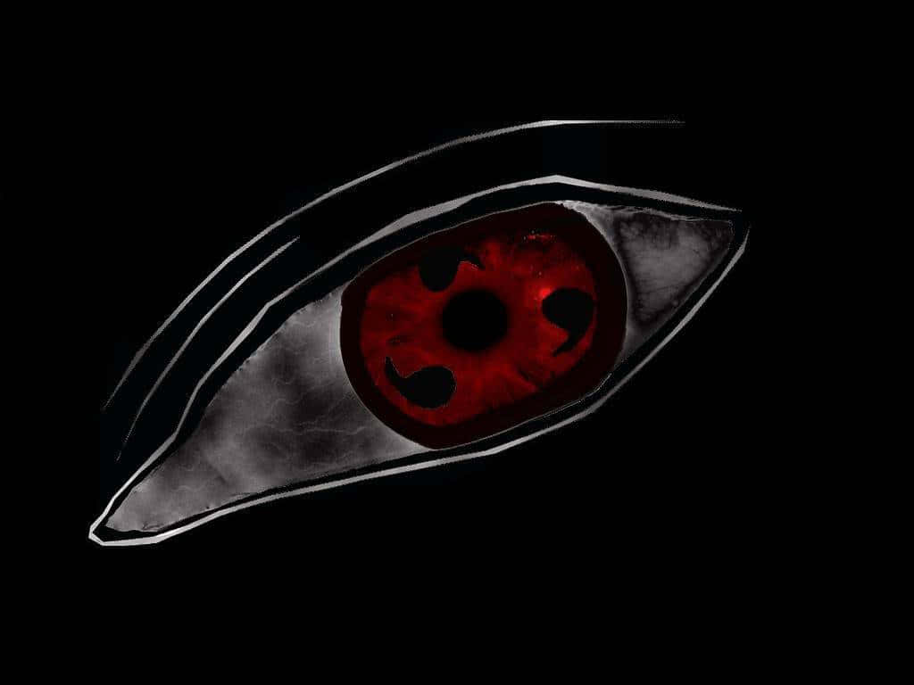 Rooi Sharingan Oog Tekening Muurpapier