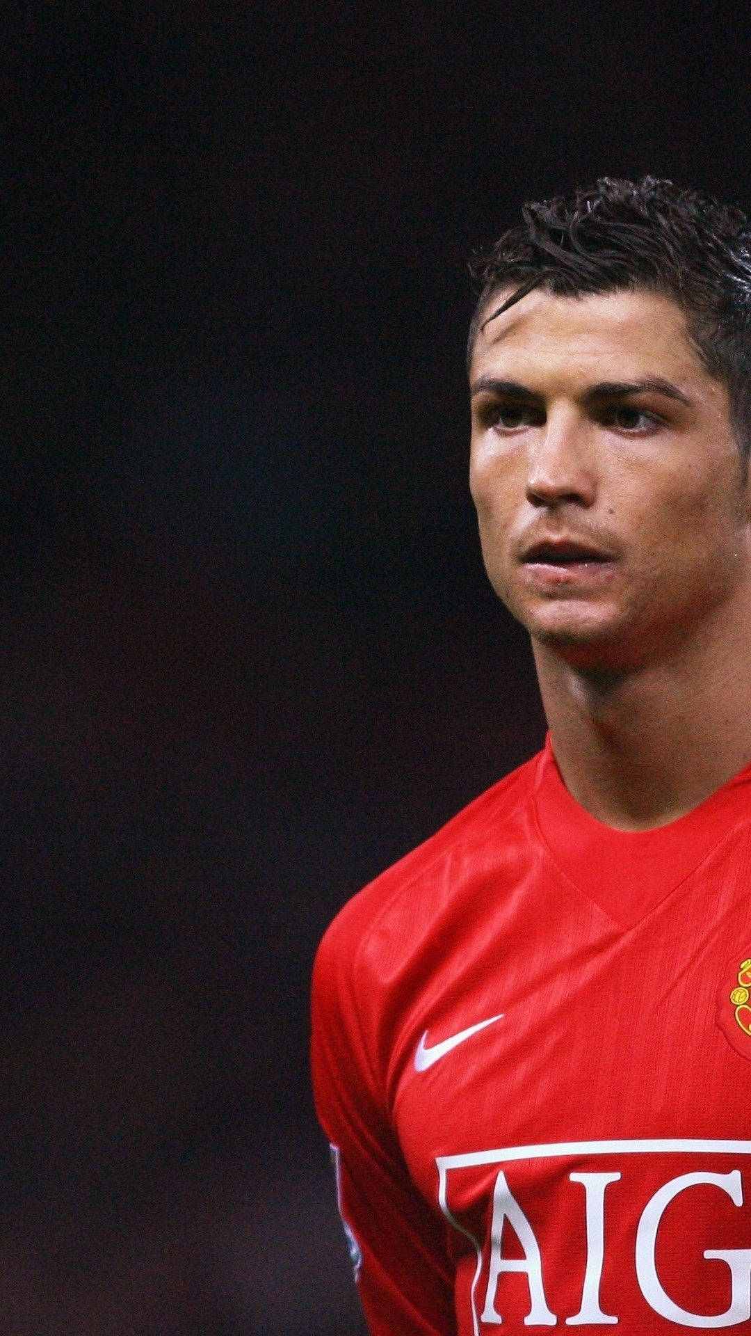 Rooi Trui Cristiano Ronaldo iPhone Muurpapier