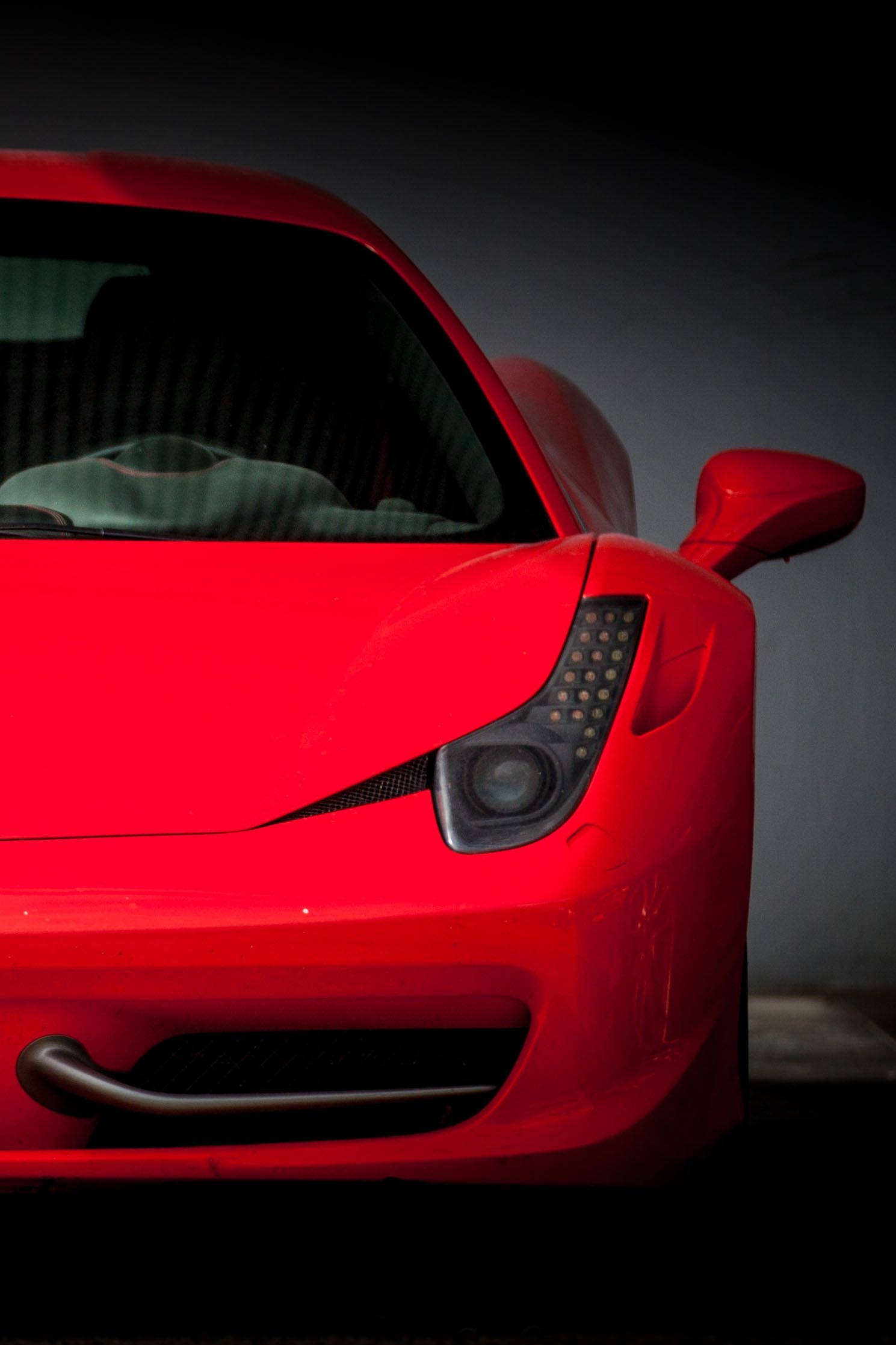 Rooi Visualisering Ferrari iPhone Muurpapier