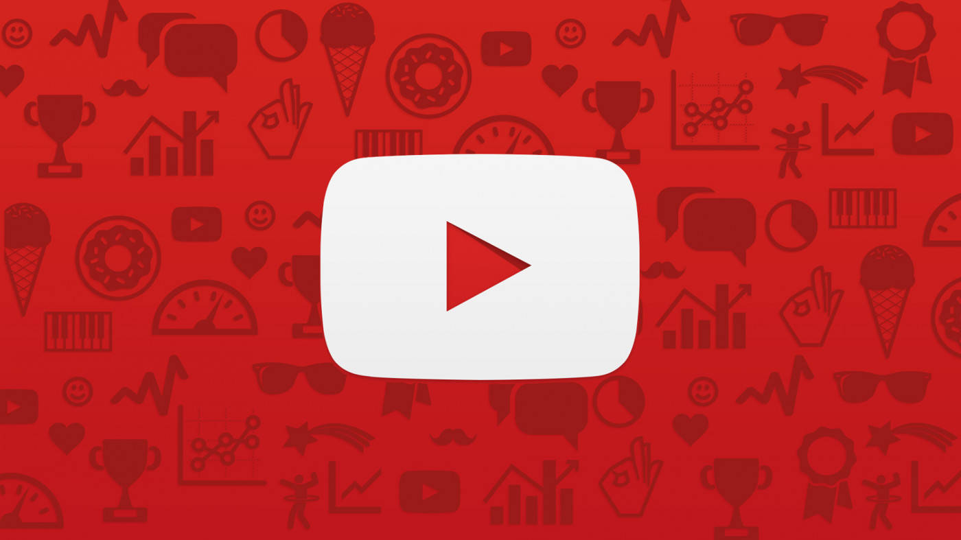Rooi YouTube-agtergrond Muurpapier