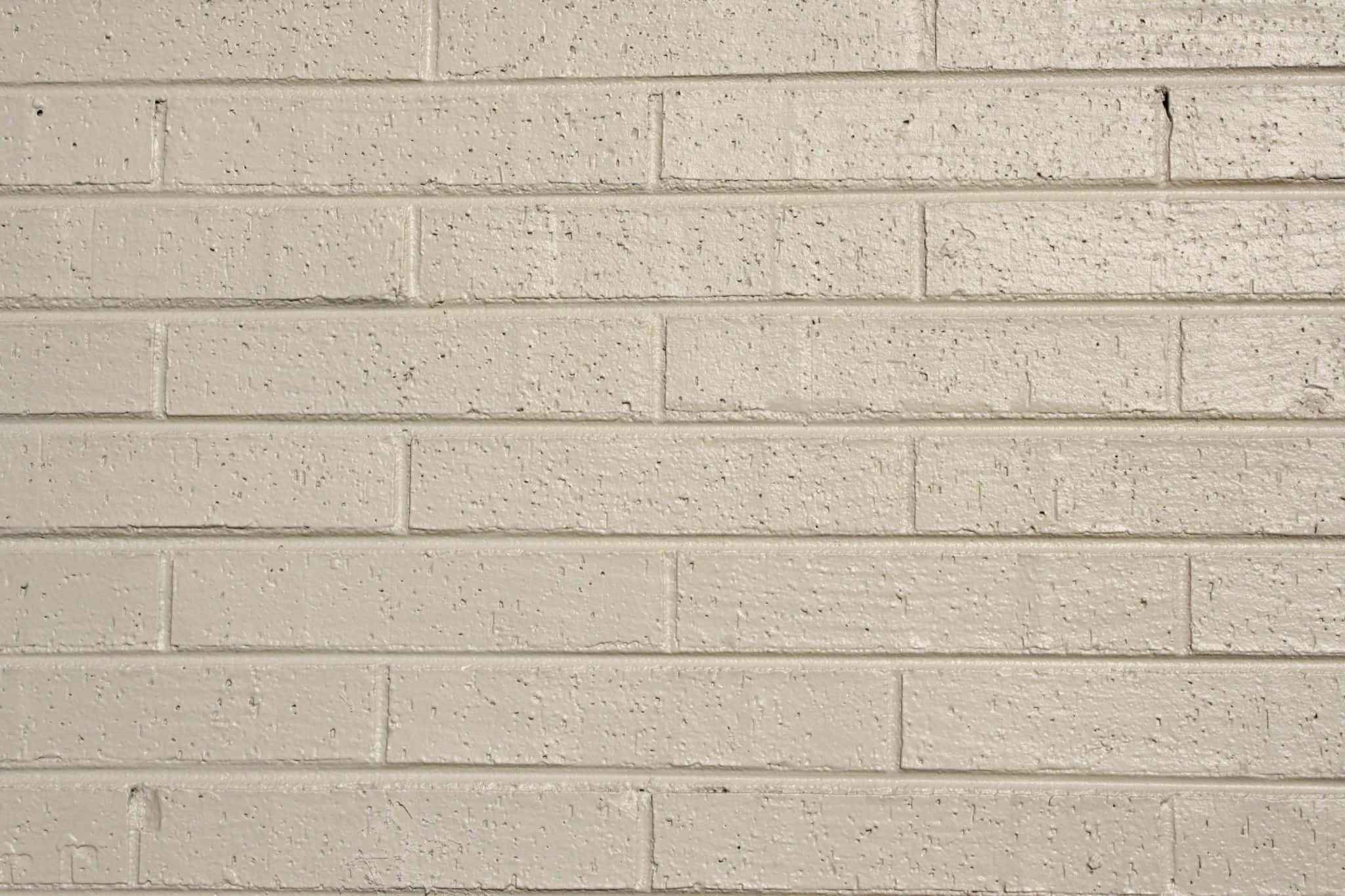 Roomkleurige Agtergrond Bakstene Muurpapier