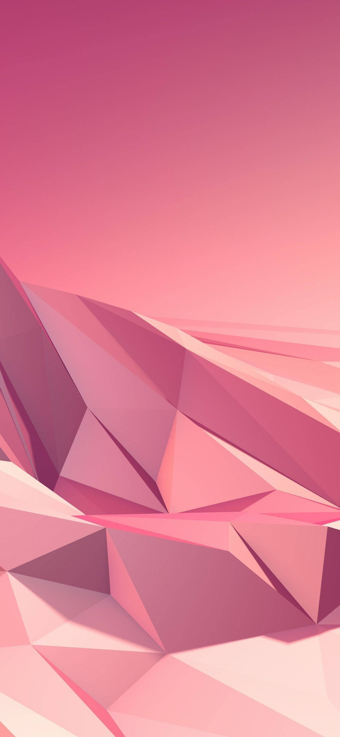 Roosgoud Geometriese Vorms Muurpapier