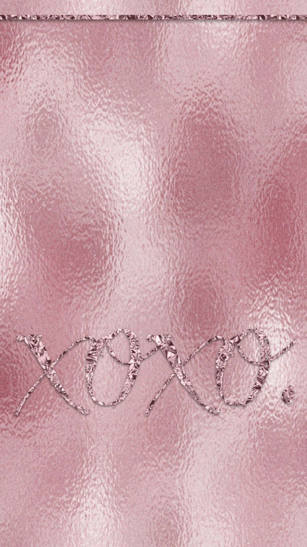 Roosgoud Kleur XOXO Muurpapier