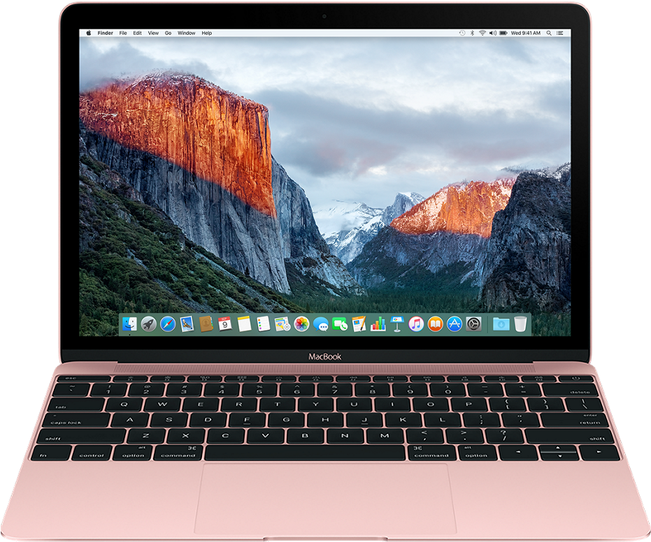 Roosgoud MacBook Pro Vertoning Muurpapier