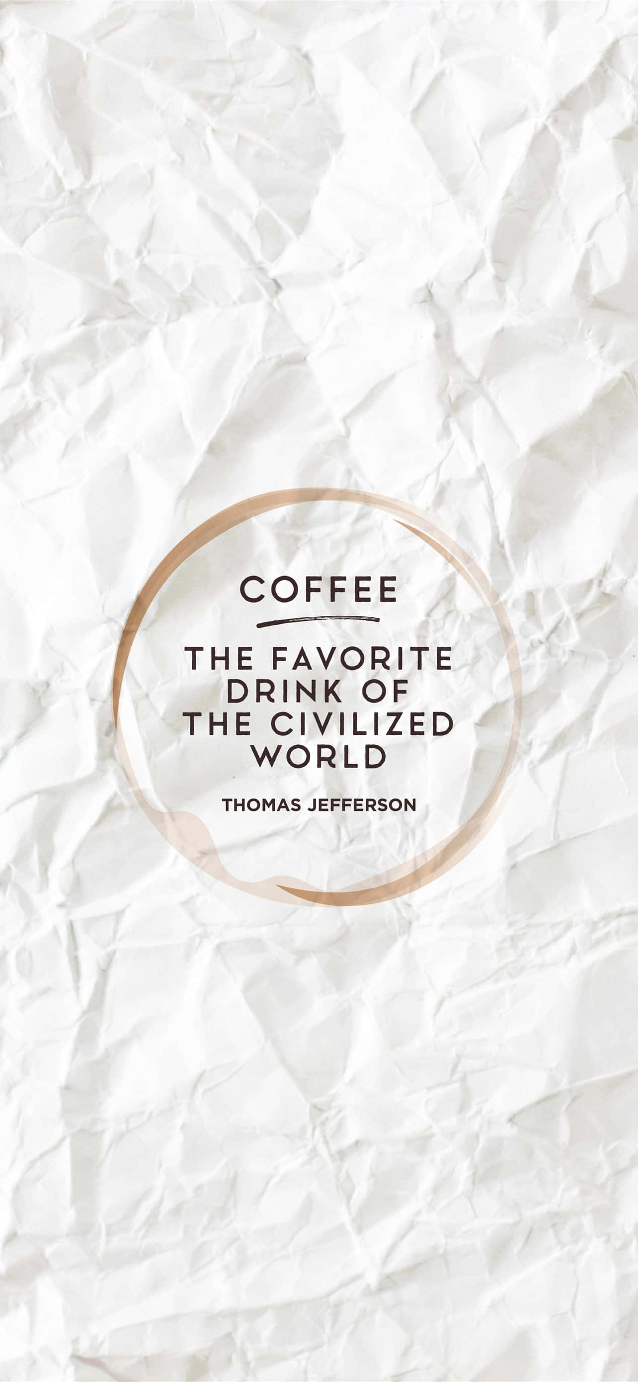 Rose Gold Quotes Koffie Muurpapier