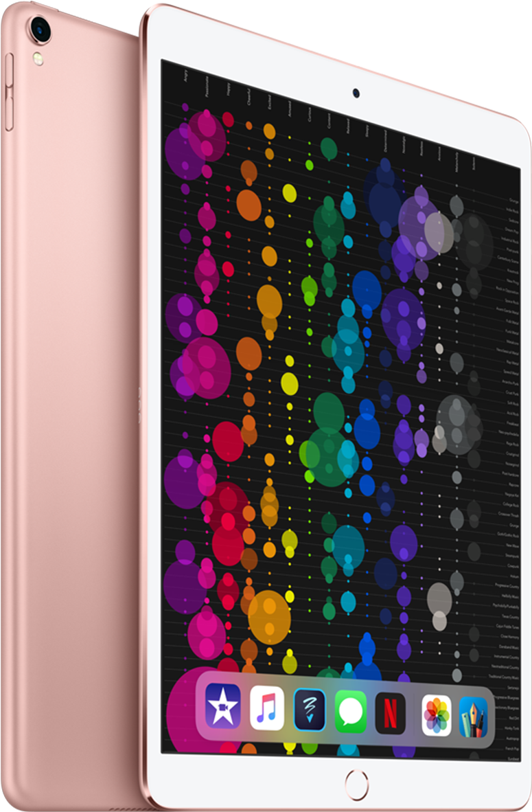 Rose Goldi Pad Pro met Kleurvolle Vertoning Muurpapier