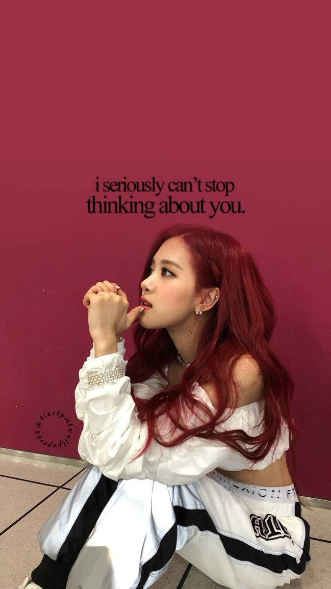 Rose van Blackpink wat dagdroom van 'n spesiale iemand Muurpapier