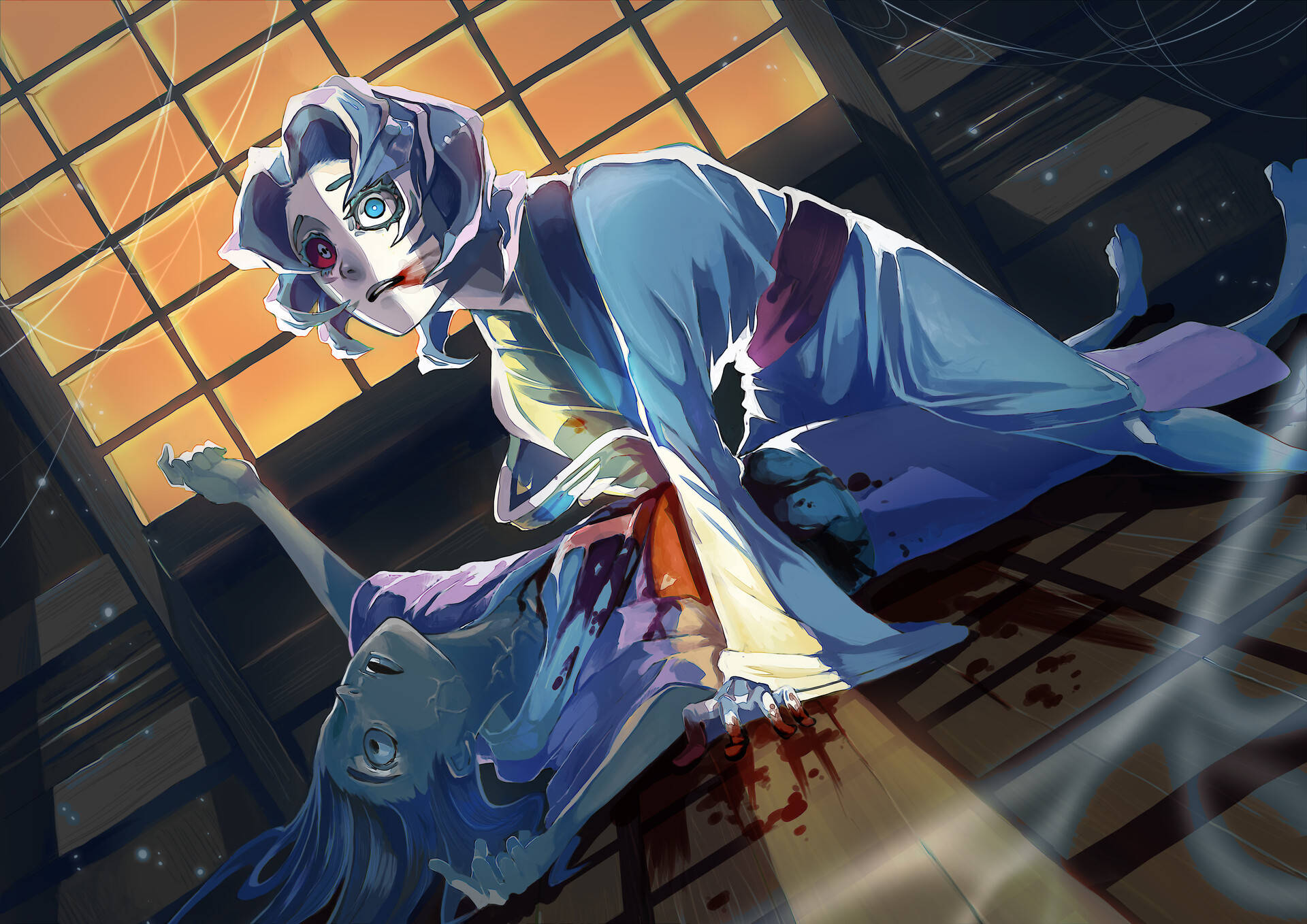 Rui van Demon Slayer in die Huis Muurpapier