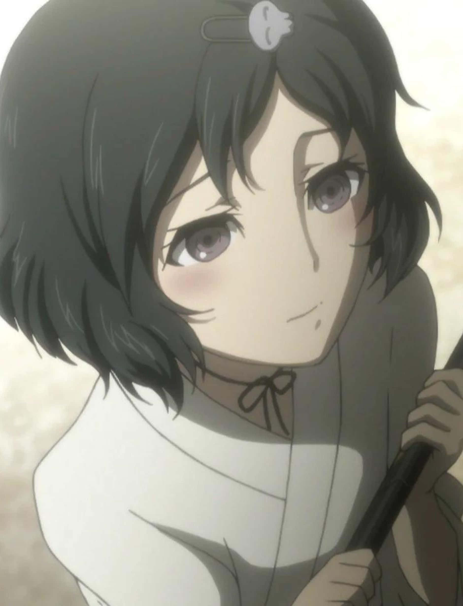 Ruka Urushibara in 'n Besinnende Oomblik Muurpapier