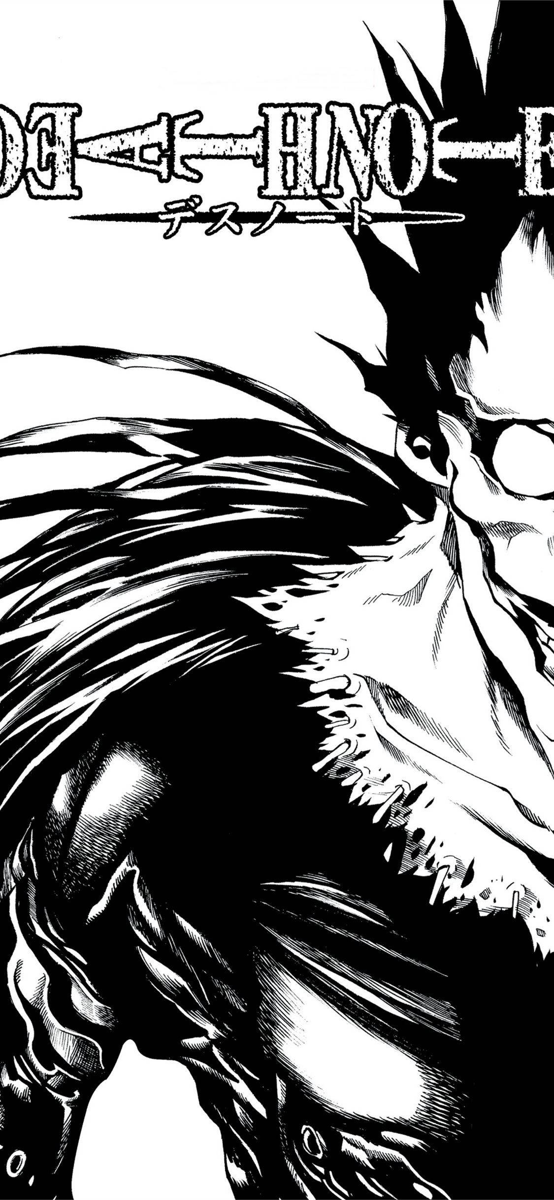 Ryuk uit Boek 1 van Death Note iPhone Muurpapier