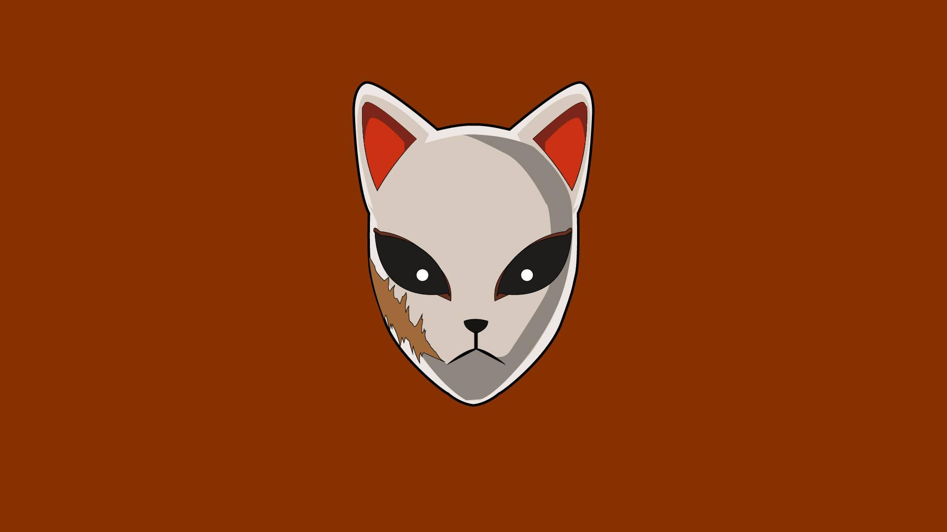 Sabito-katmasker Muurpapier