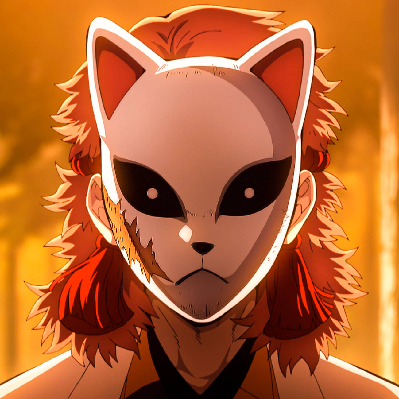 Sabito-masker Demon Slayer PFP Muurpapier