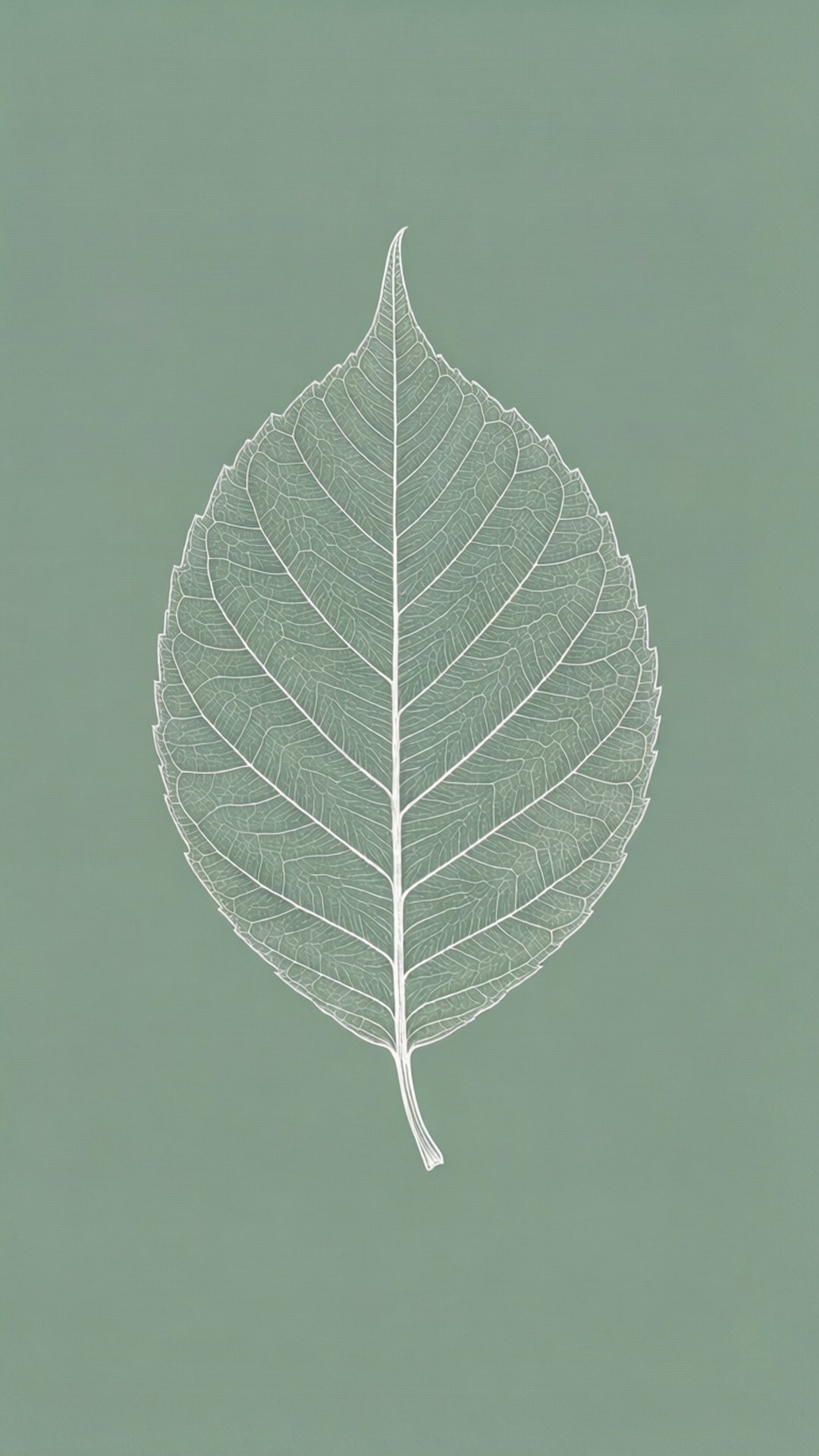 Sage Blaar Muurpapier